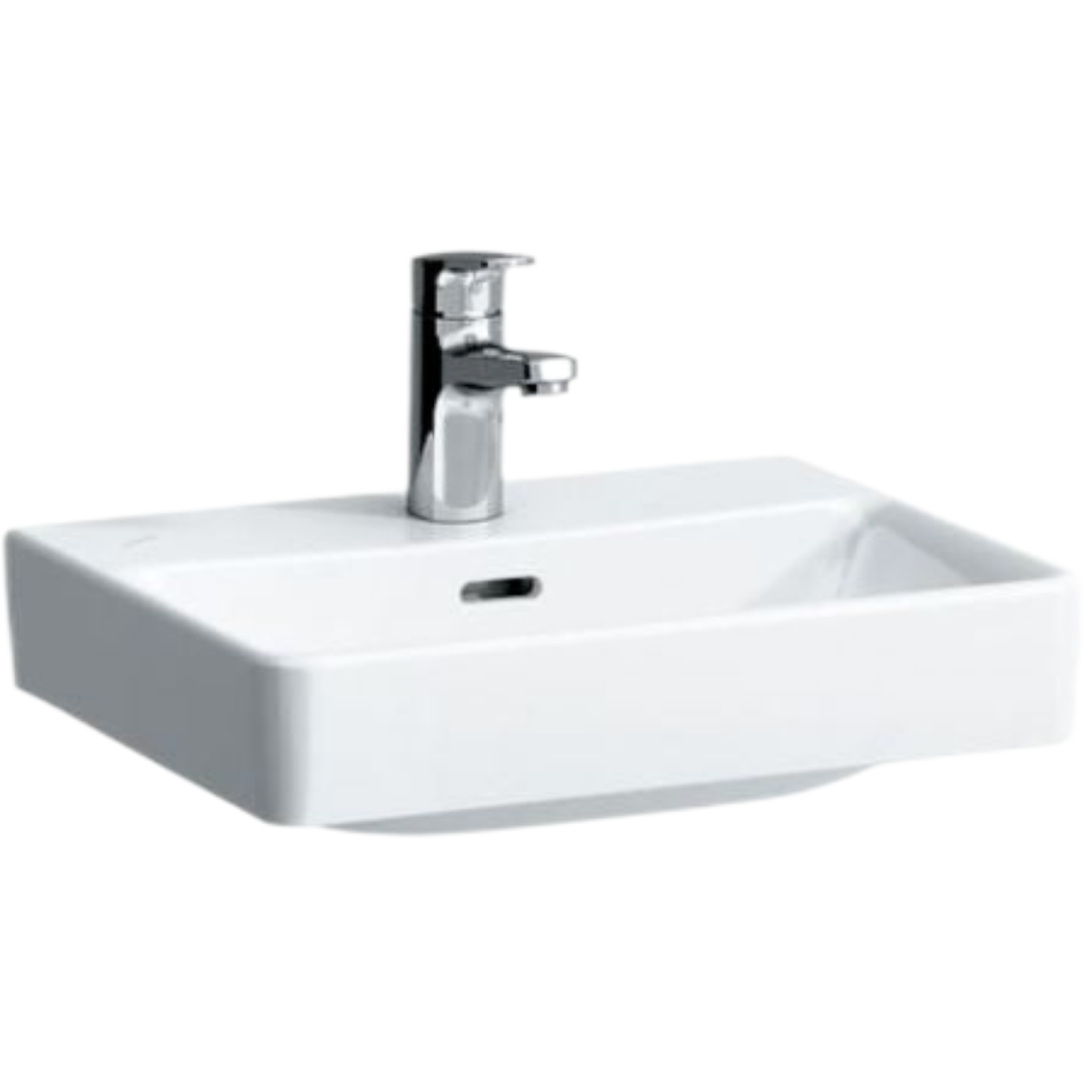 Laufen Pro S umývátko 45x34 cm otvor pro baterii uprostřed h8169610001041 1696.1.000.104.1 Laufen