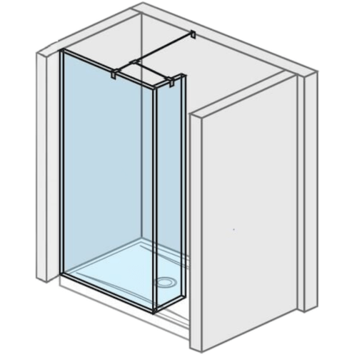 Jika Pure sprchová zástěna walk-in 70x20 cm h2684210026681 6842.1.002.668.1 Jika