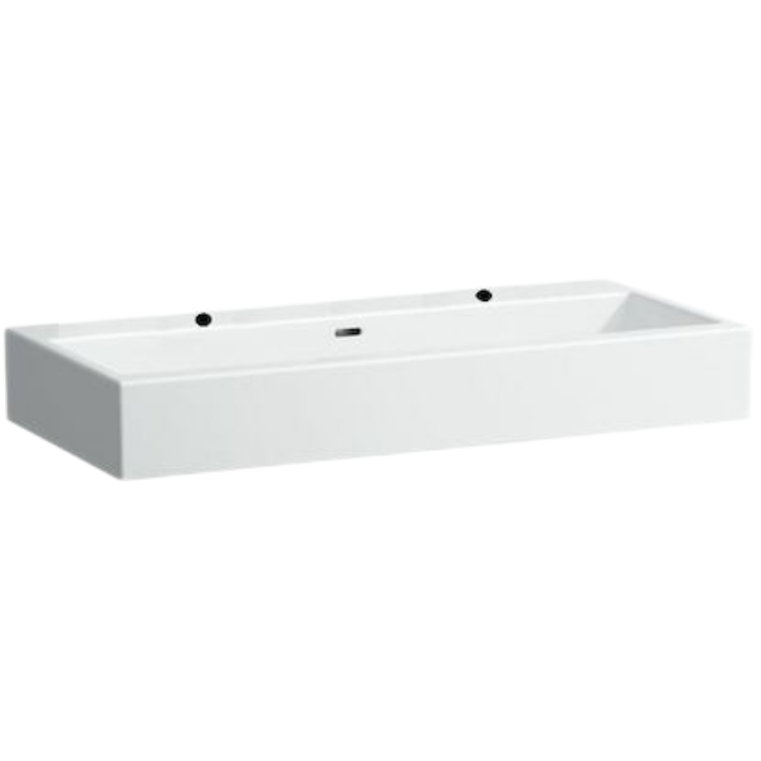 Laufen Living City nábytkové umyvadlo 100x46 cm dva otvory pro baterii h8184380001071 1843.8.000.107.1 Laufen